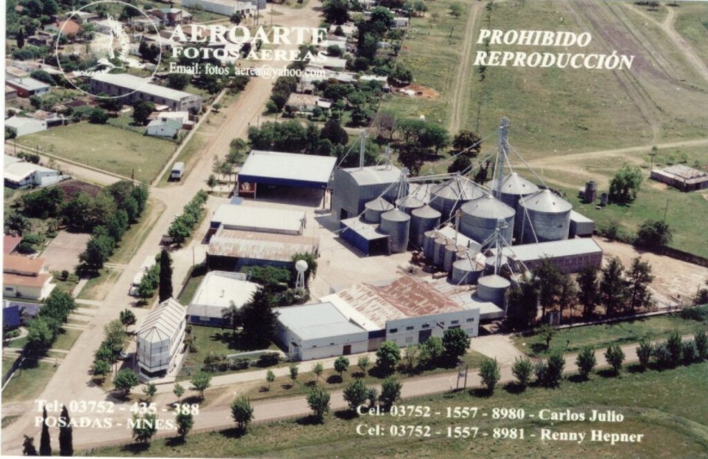 Planta de cereales, planta de alimento y oficinas año 2000